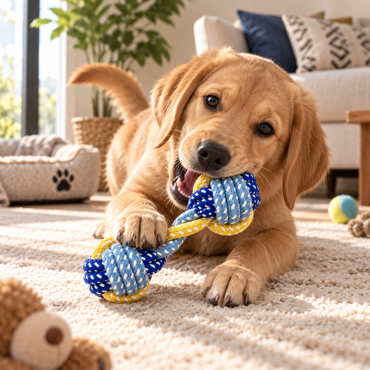 Cotton Rope Dumbbell Dog Toy