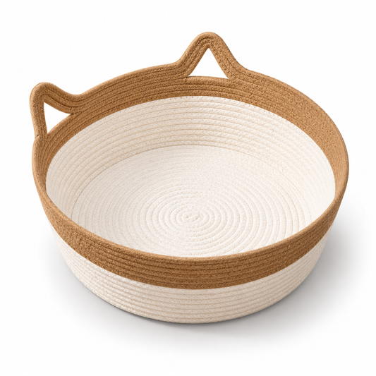 Natural Woven Pet Bed