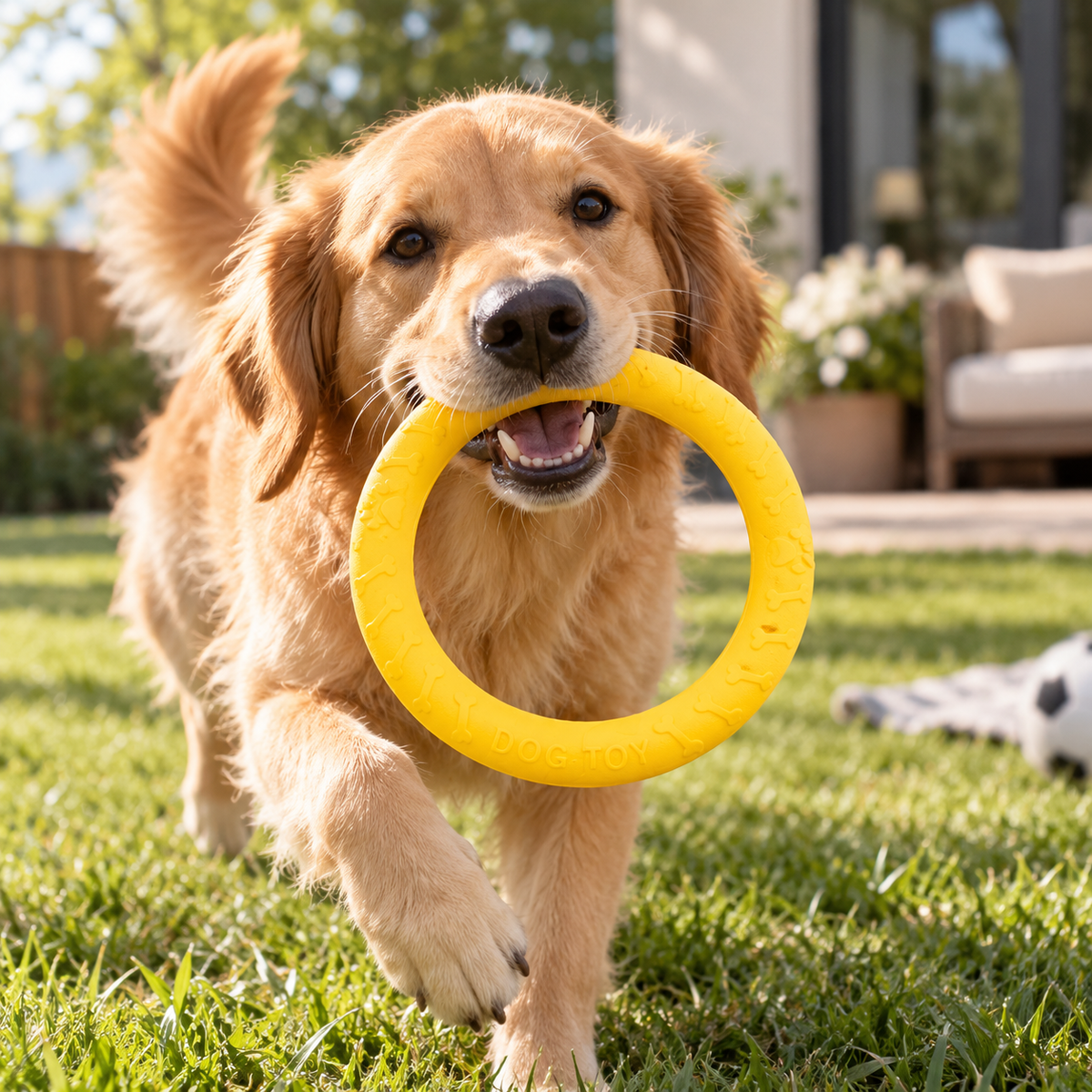 Interactive Dog Pull Ring Toy