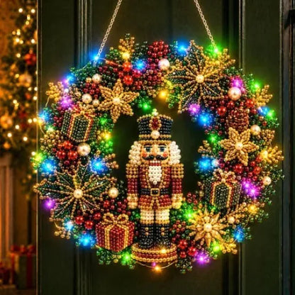 Christmas Diamond Painting Light Wreath  jihe