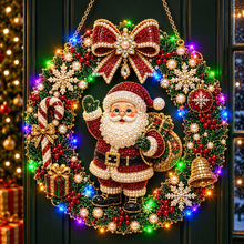 Christmas Diamond Painting Light Wreath  jihe