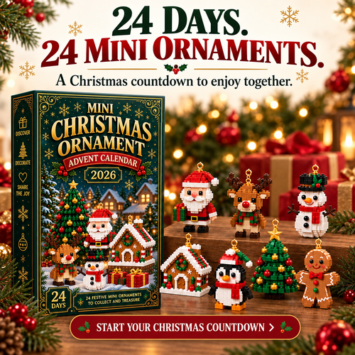 ⏳ Last Day 49% OFF – 🎄24-Day Mini Christmas  Ornament Advent Calendar