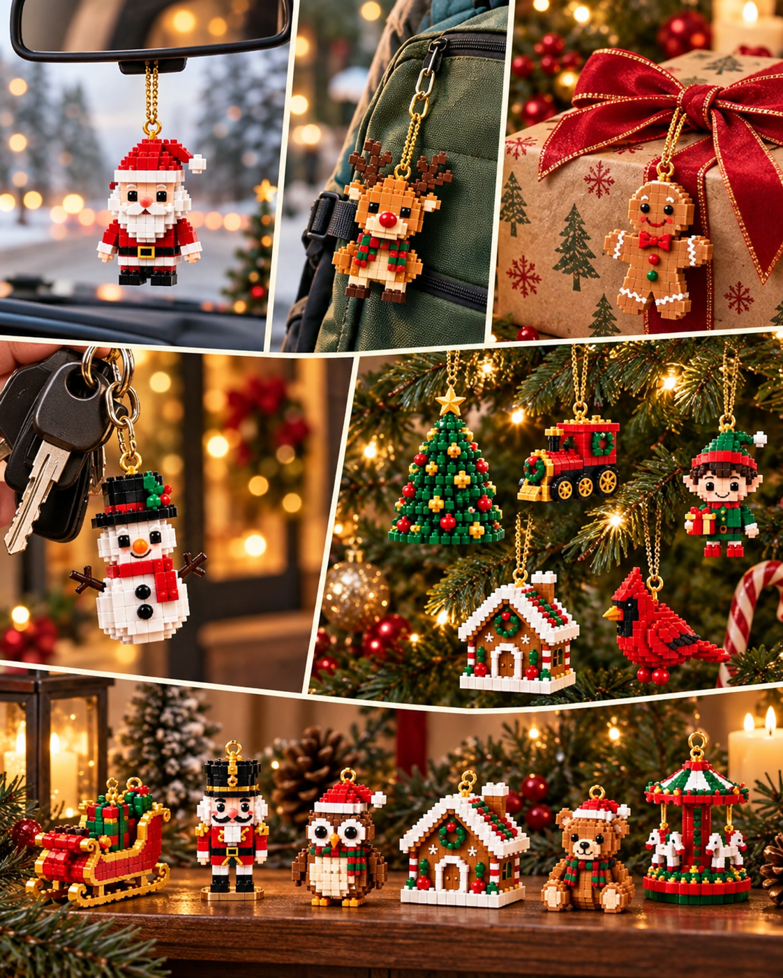 ⏳ Last Day 49% OFF – 🎄24-Day Mini Christmas  Ornament Advent Calendar