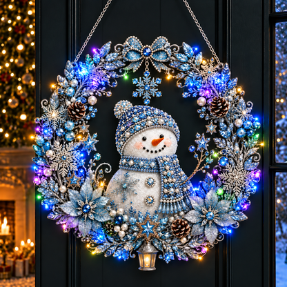Christmas Diamond Painting Light Wreath  jihe