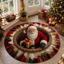 ⏳ Last Day 49% OFF – 3D Santa Christmas Illusion Rug – Festive Holiday Floor Decor🎅