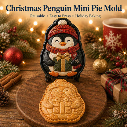 ⏳ Last Day50% OFF – 🎄 16-Design Christmas Mini Pie Mold CollectionTree & Holiday Pies 🥧✨