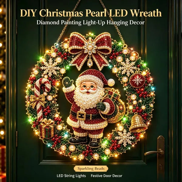Christmas Diamond Painting Light Wreath  jihe